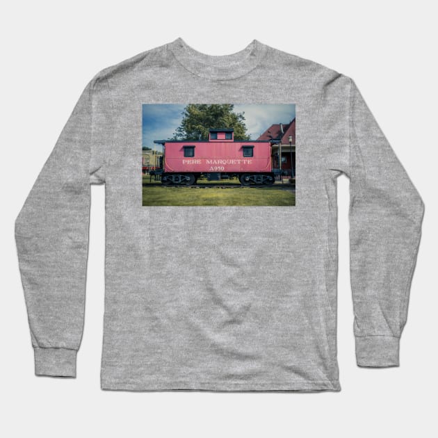 Lonely Caboose Long Sleeve T-Shirt by Enzwell